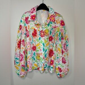 Fate Multicolor Floral Blouse